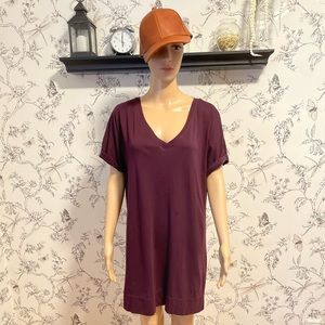 Purple T-shirt Dress